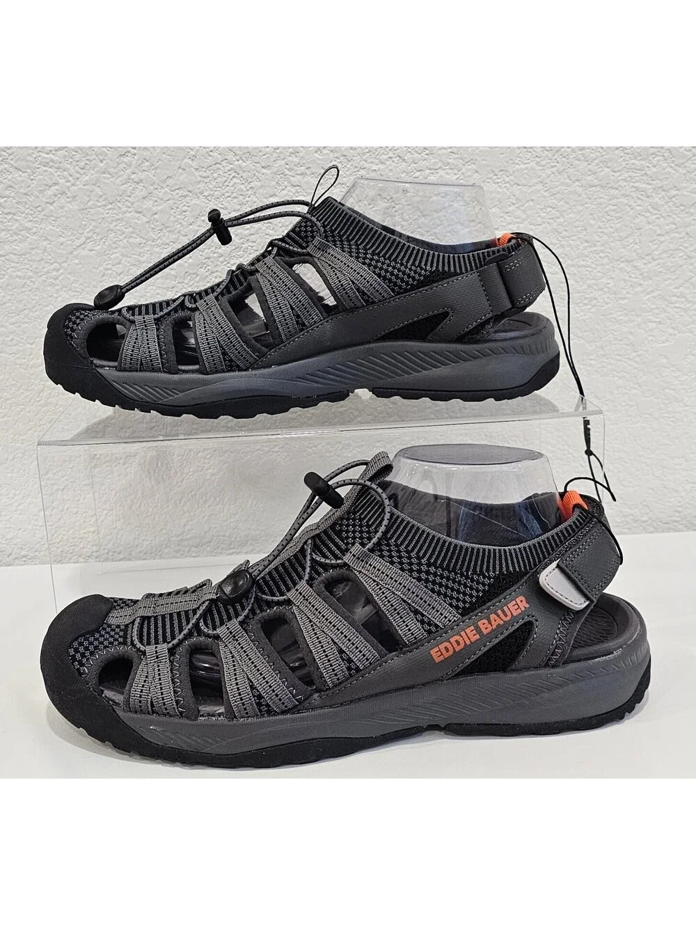 NWT Eddie Bauer Cedar Sport Sandals Men's Size 10 M Gray Outdoor Water Shoes